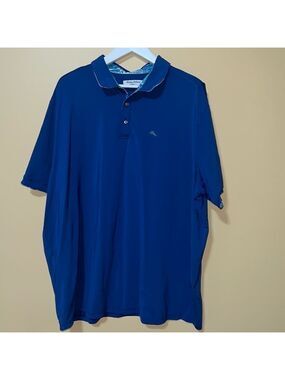TOMMY BAHAMA Island Zone sports shirt. Cobalt blue. Like new.  2XL
